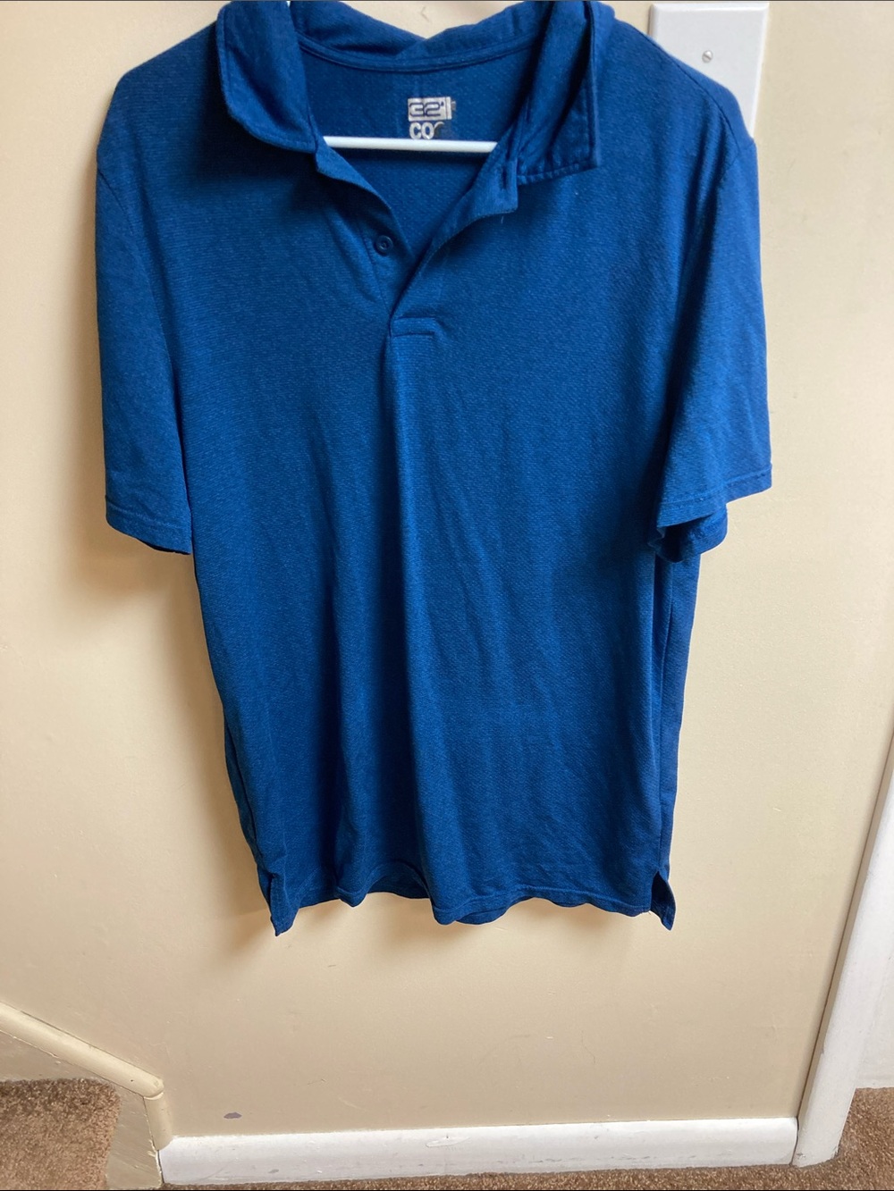 Men's Deep Blue Polo Shirt by